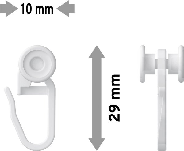 U-Laufrolle m. FLH für U-Storeläufe (100 Stück)