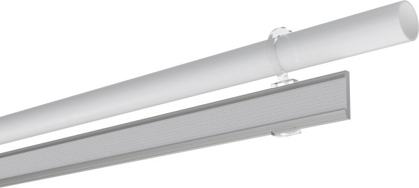 Paneelwagen für Rundrohre 16-20 mm Ø Easyclip Aluminium mit Klettband Silbergrau