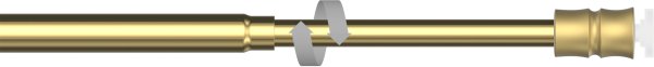 Klemmstange Metall / Kunststoff 8/6 mm Ø Flexo Messing-farbig ausdrehbar