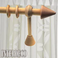 Holz-Gardinenstangen in Buche.