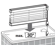 Plissee-Reinigung Schritt 3