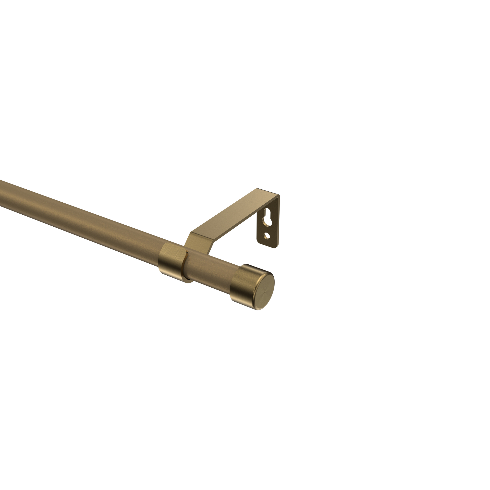 Gardinenstange Gold matt / Messing Antik, Metall 16 mm Ø Olymp Lucan