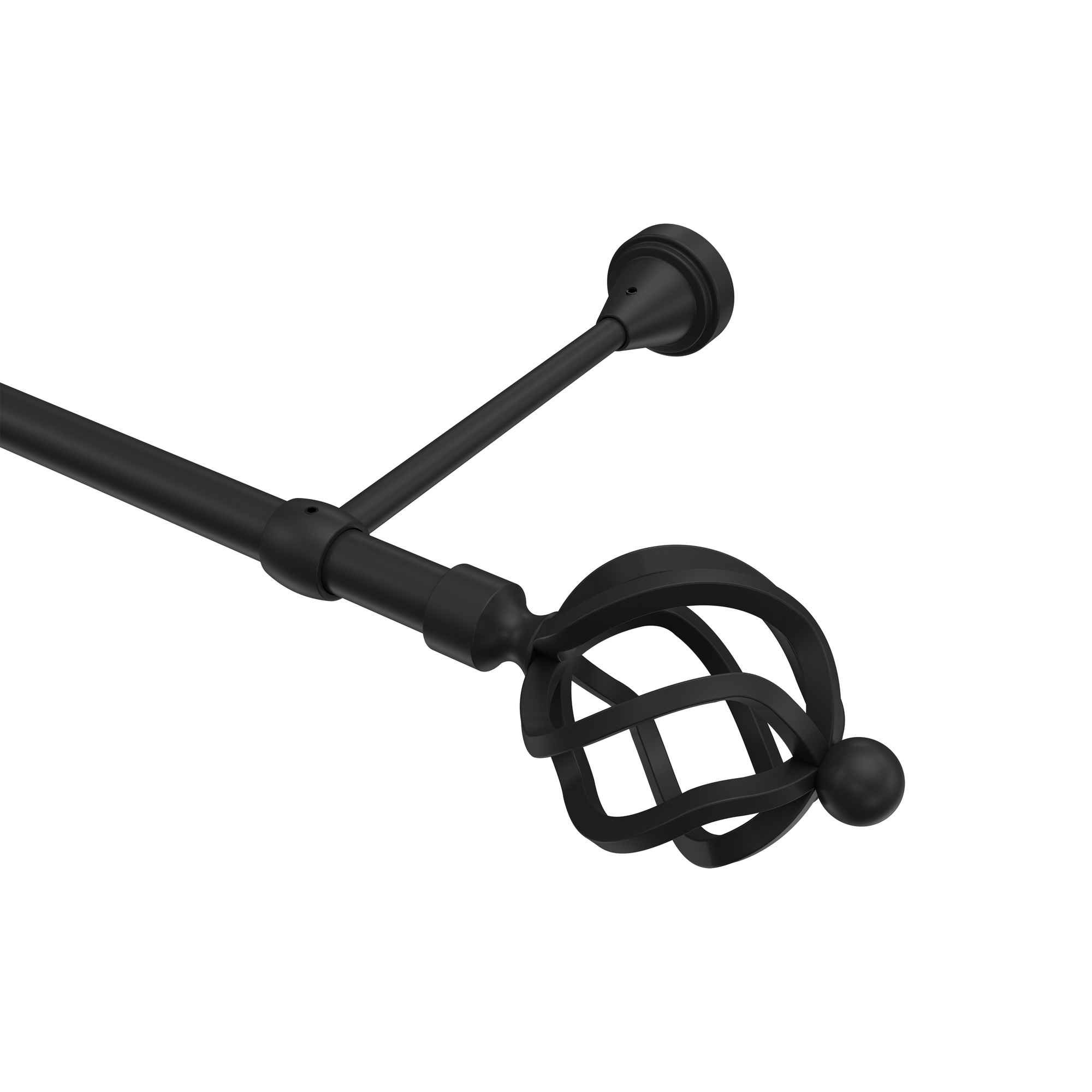 Vorhangstange Schwarz, Metall 16 mm Ø Primus Paolo