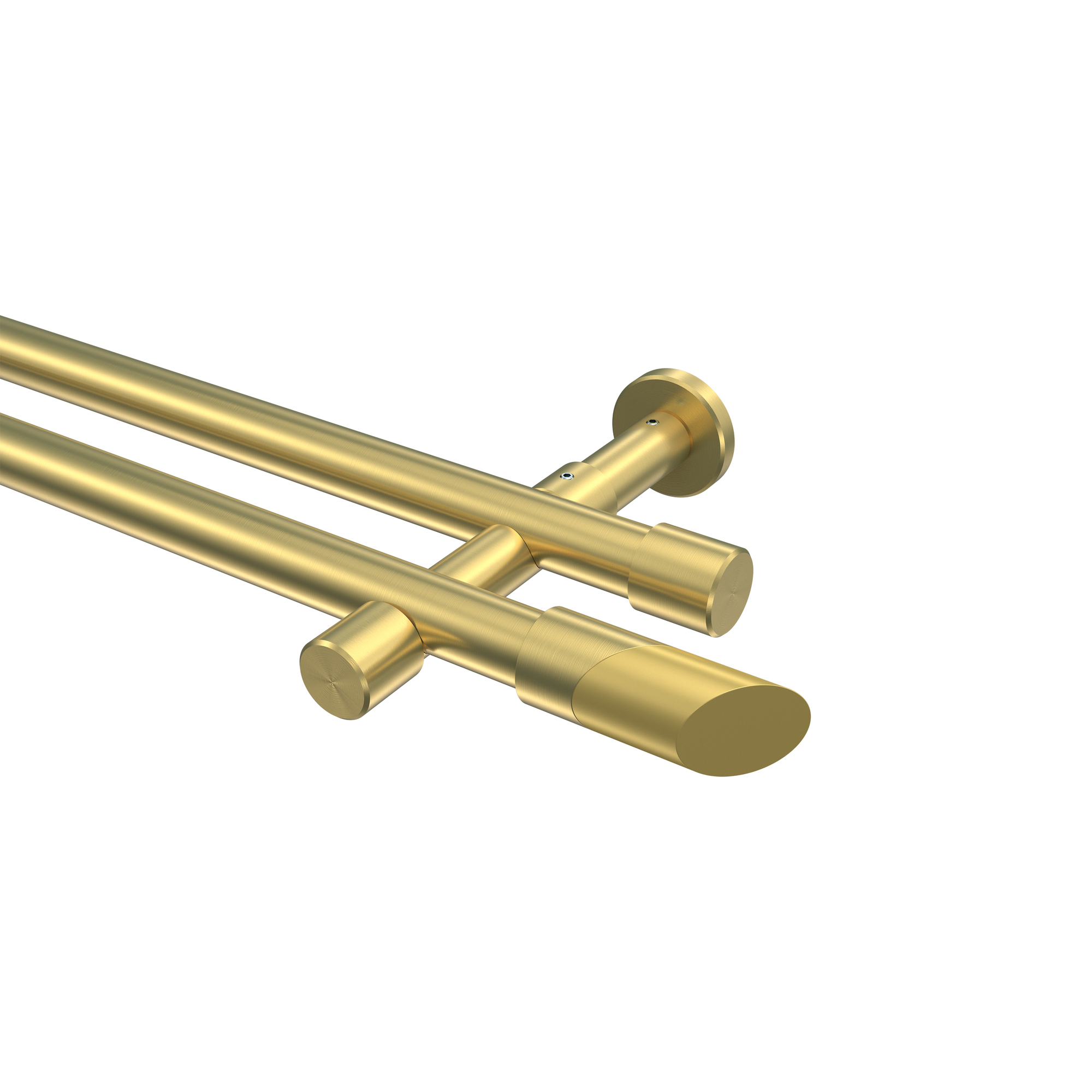 Gardinenstangen Messing-Optik 20 mm Ø Prestige Verano, 2-läufig