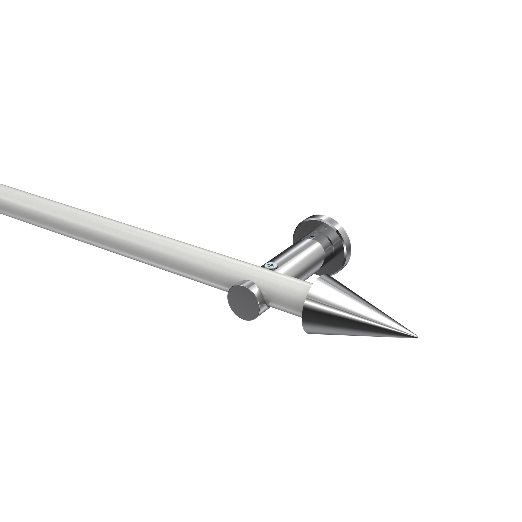 Stilgarnitur Weiß / Chrom, Metall 20 mm Ø Platon Savio