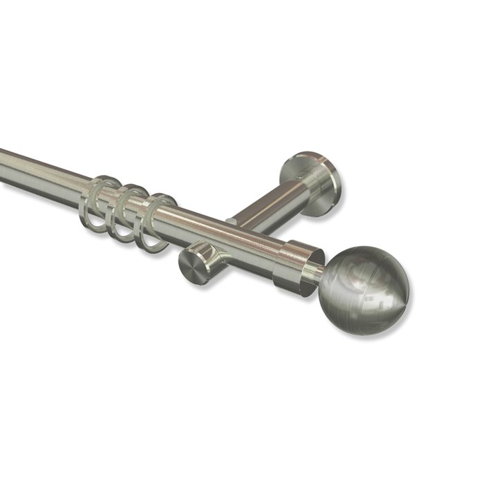 Edelstahl-Vorhangstange V2A 20 mm Trend Lucia