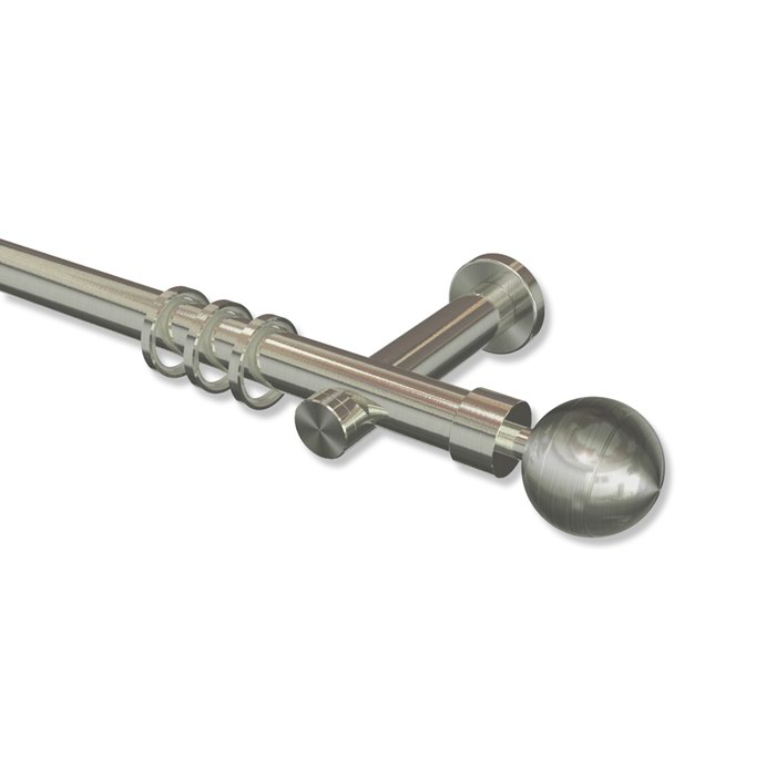 Edelstahl-Gardinenstangen V2A 20 mm Perfecta Lucia