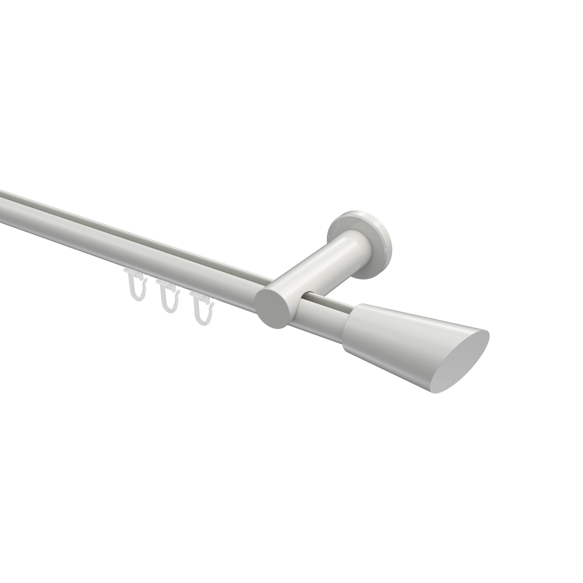 Innenlaufstange Weiß, Aluminium / Metall 20 mm Ø Platon Bento
