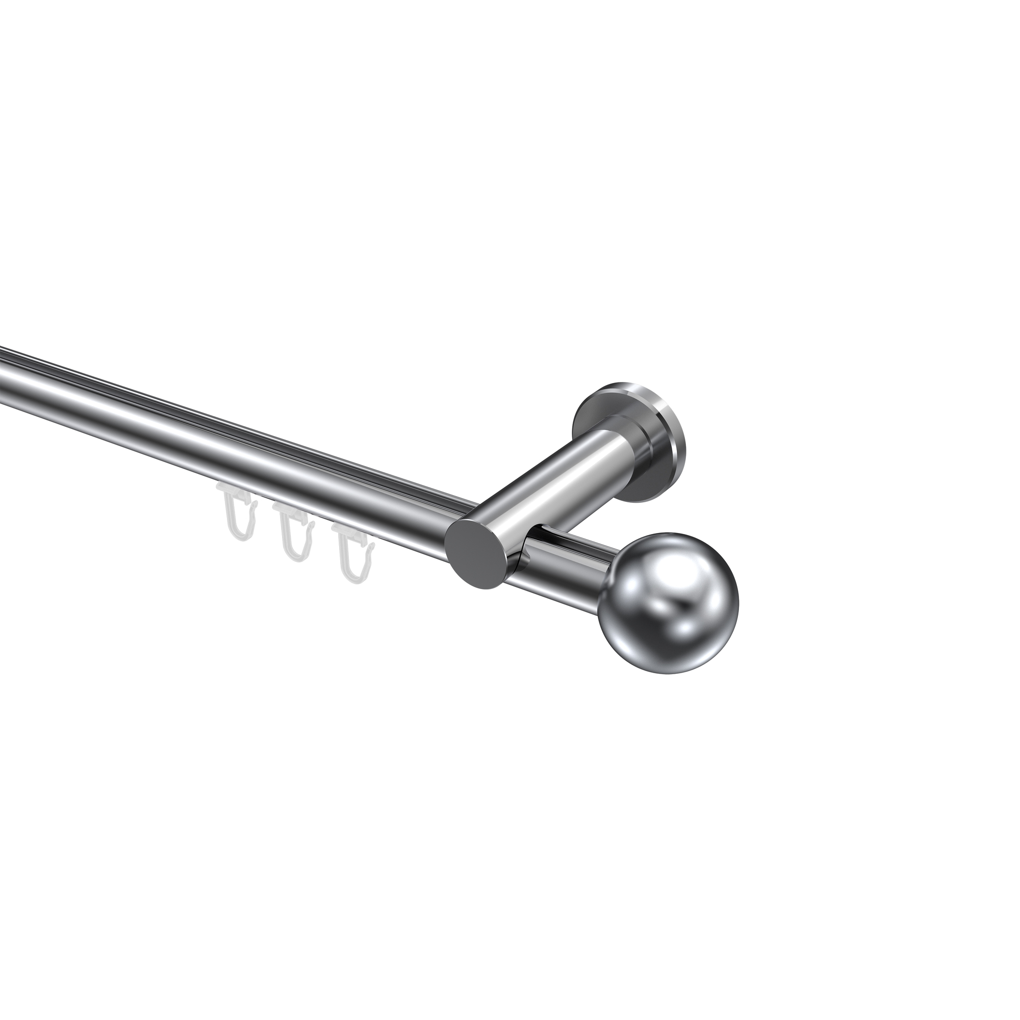 Innenlaufstangen Chrom, Aluminium / Metall 20 mm Ø Platon Luino