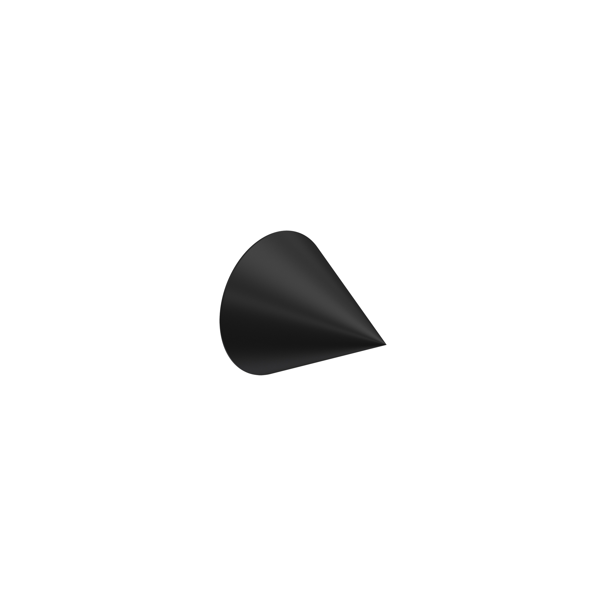 Endstücke Cone (Kegel) Schwarz für 16/13 mm ausziehbare Gardinenstangen