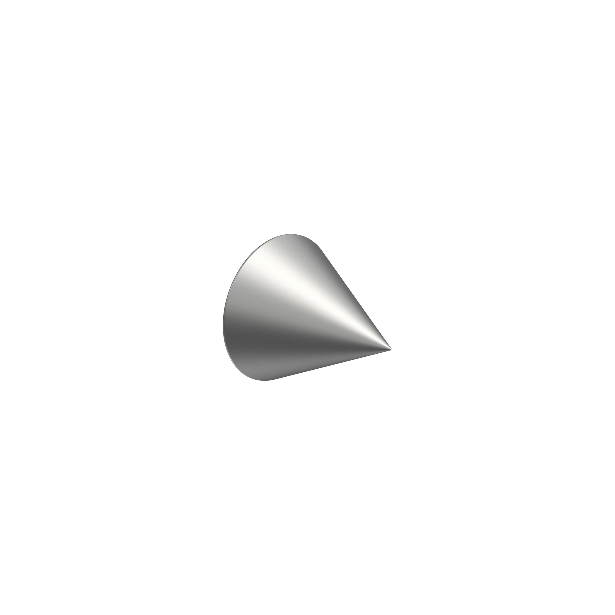 Endstücke Cone (Kegel) Silber-Grau für 16/13 mm ausziehbare Gardinenstangen