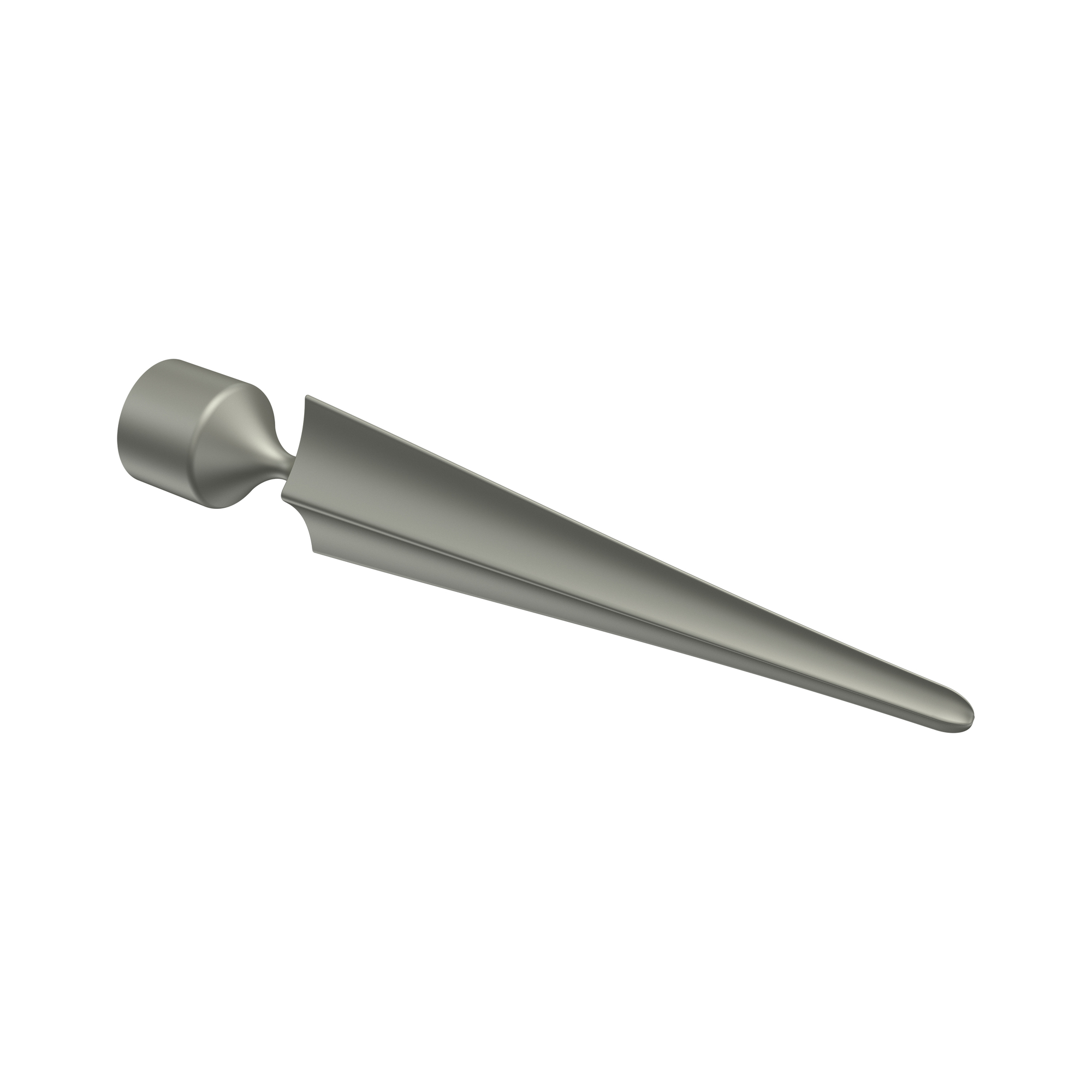 Metall Endstücke Lorenzo (Speer) Chrom matt für 16 mm Ø Gardinenstangen