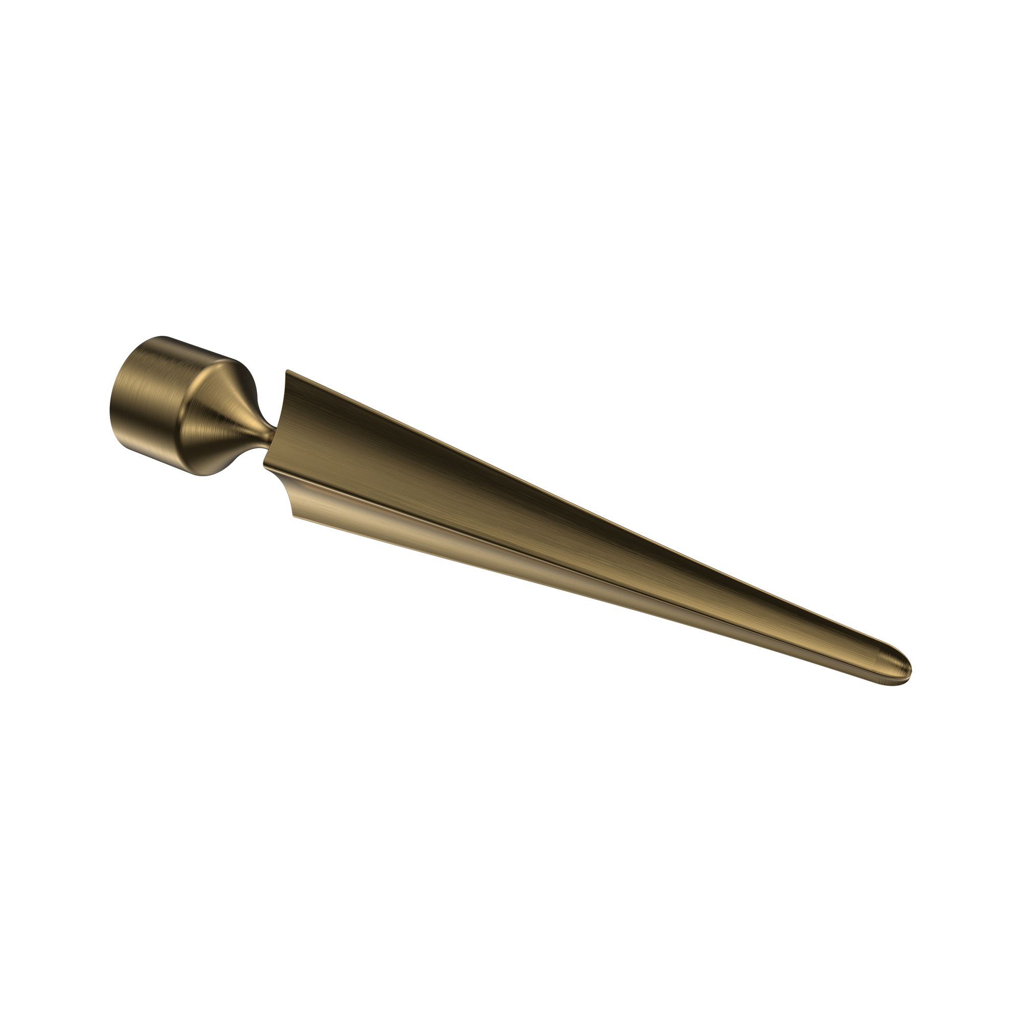 Metall Endstücke Lorenzo (Speer) Messing-Antik für 16 mm Ø Gardinenstangen