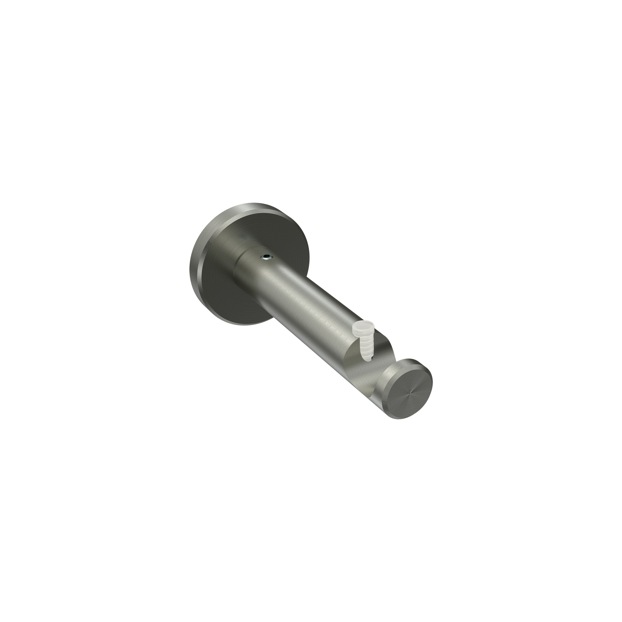 Träger Edelstahl-Optik 8 cm Medium für 16 mm Ø Gardinenstangen