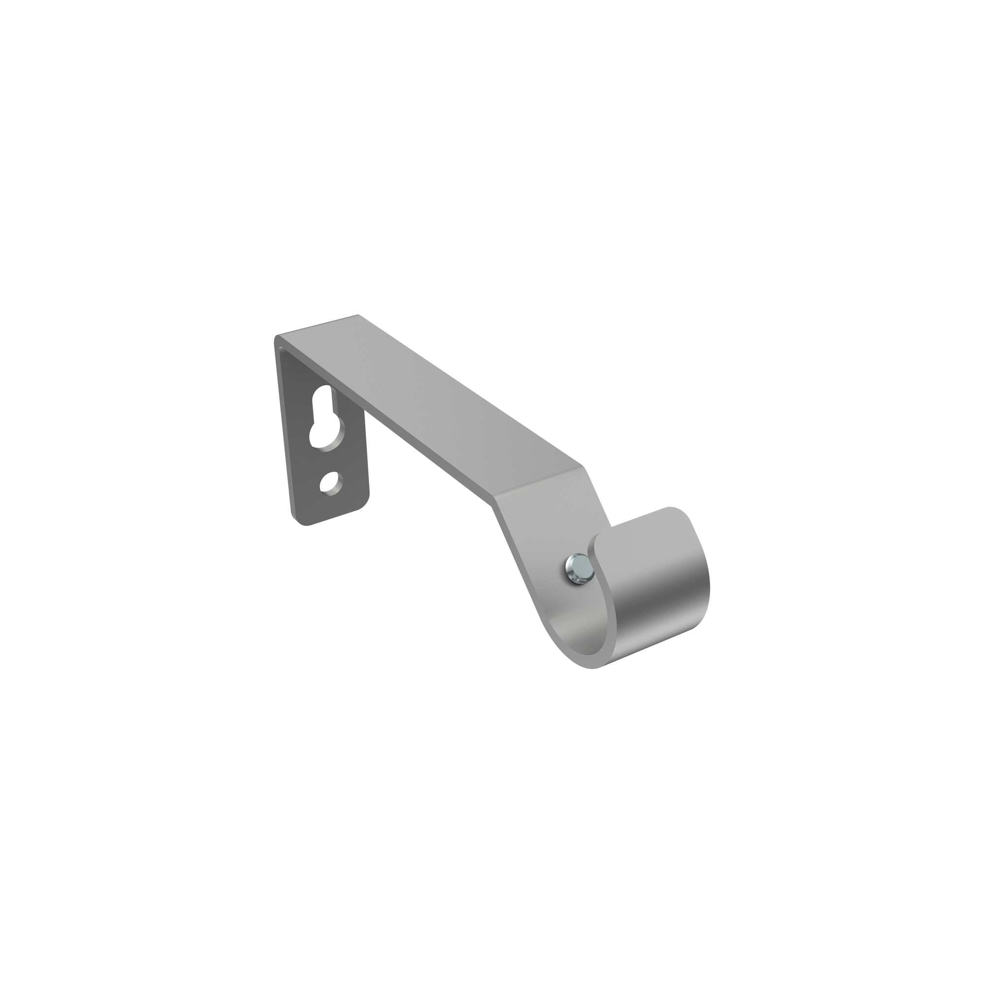 Metall Träger Silber-Grau 8,5 cm Hera für 16 mm Ø Gardinenstangen
