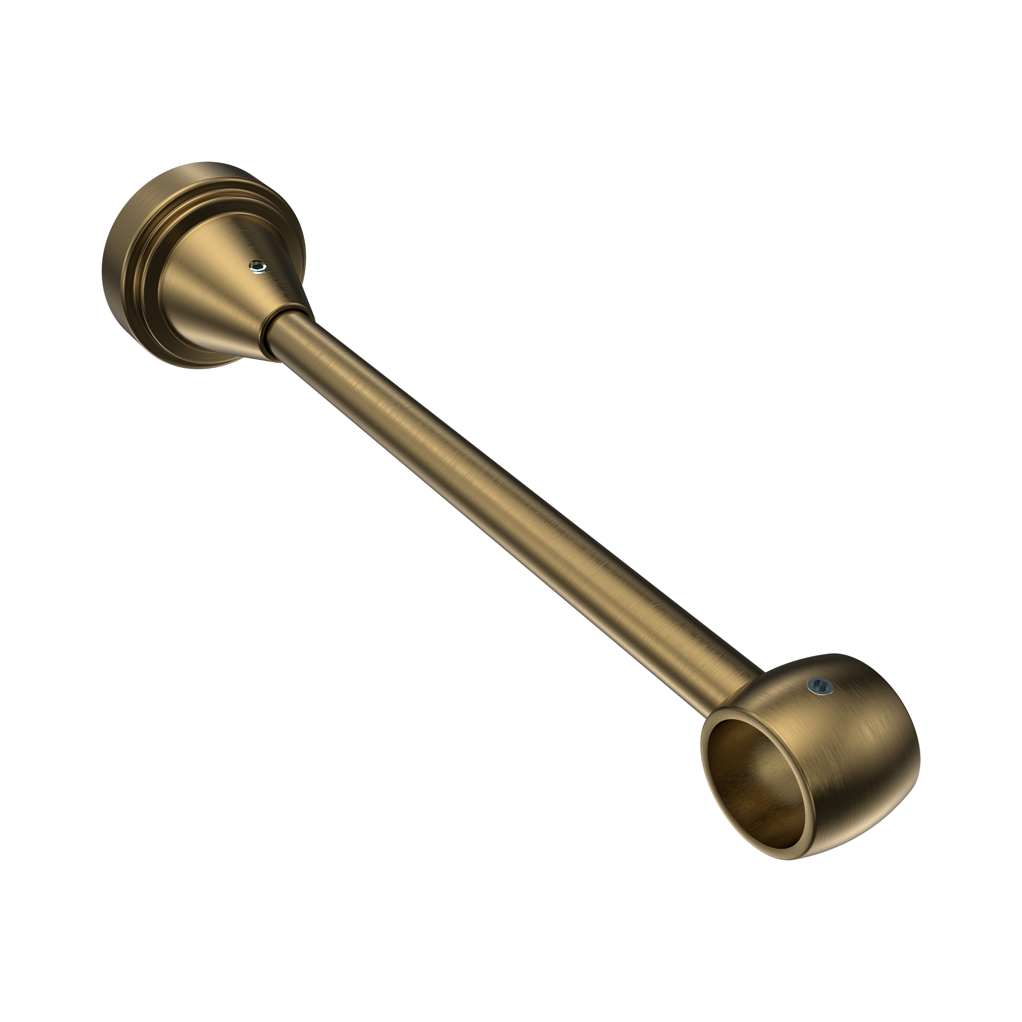 Metall Träger Messing-Antik 17 cm Primus für 16 mm Ø Gardinenstangen