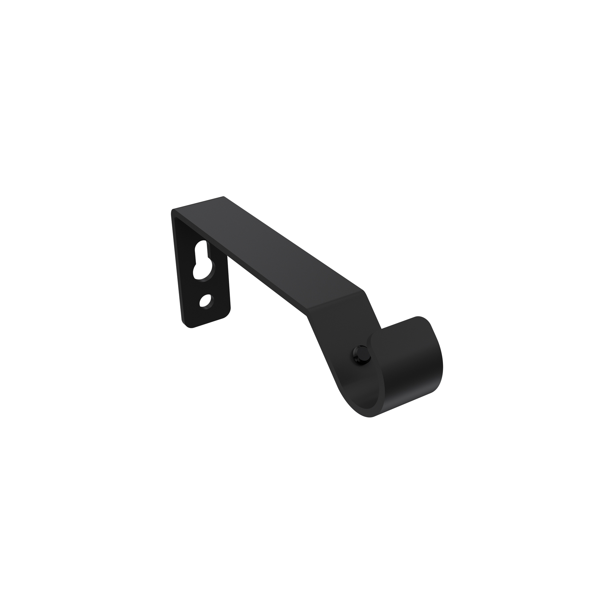 Gardinenstangen-Halter Metall in Schwarz 7,5 cm Olymp für 16 mm Ø Stangen