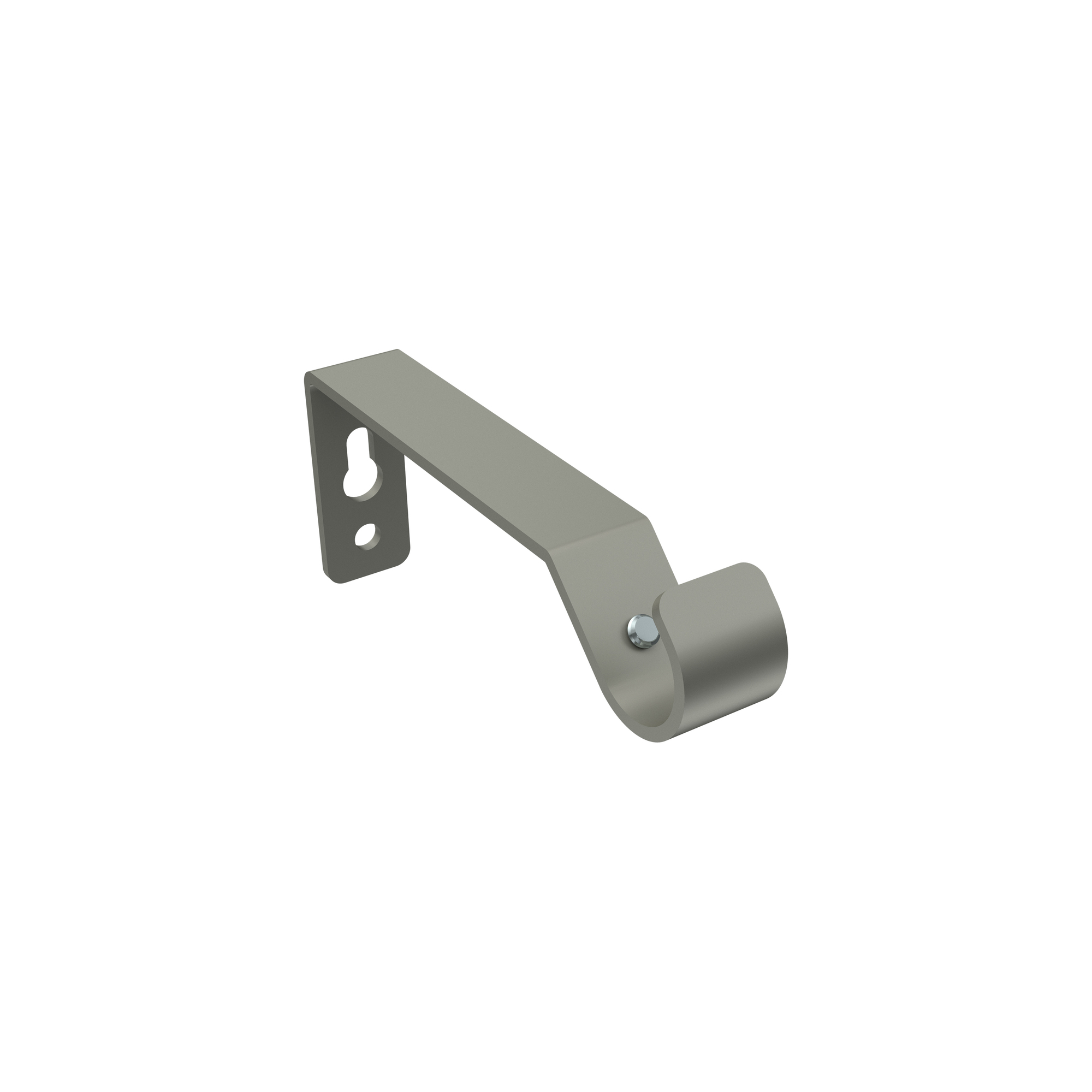 Gardinenstangen-Halter Metall in Chrom matt 7,5 cm Olymp für 16 mm Ø Stangen