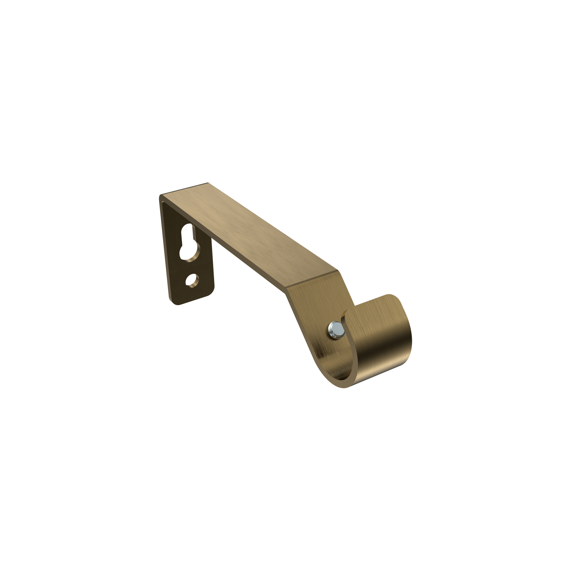 Gardinenstangen-Halter Metall in Messing Antik 7,5 cm Olymp für 16 mm Ø Stangen