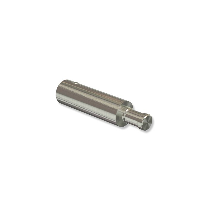 Trägerverlängerung 5 cm Typ A16 Edelstahl-Optik für Gardinenstangen-Träger 16 mm Ø