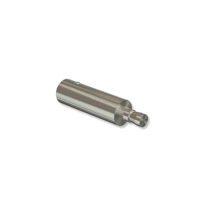 Trägerverlängerung 5 cm Typ C16 Edelstahl V2A für Gardinenstangen-Träger 16 mm Ø