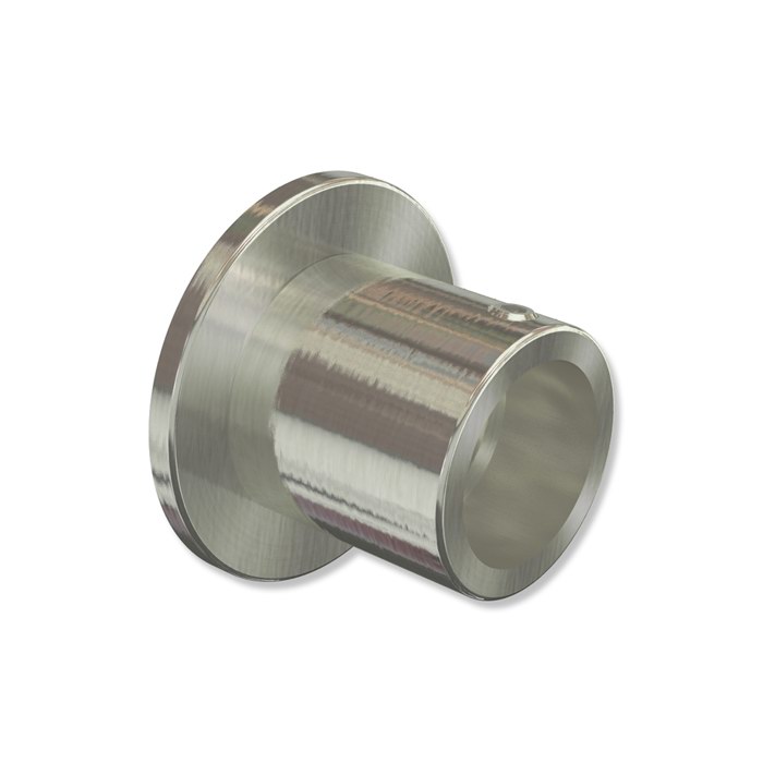 Wandlager / Nischenträger Edelstahl-Optik für 16 mm Ø Gardinenstangen