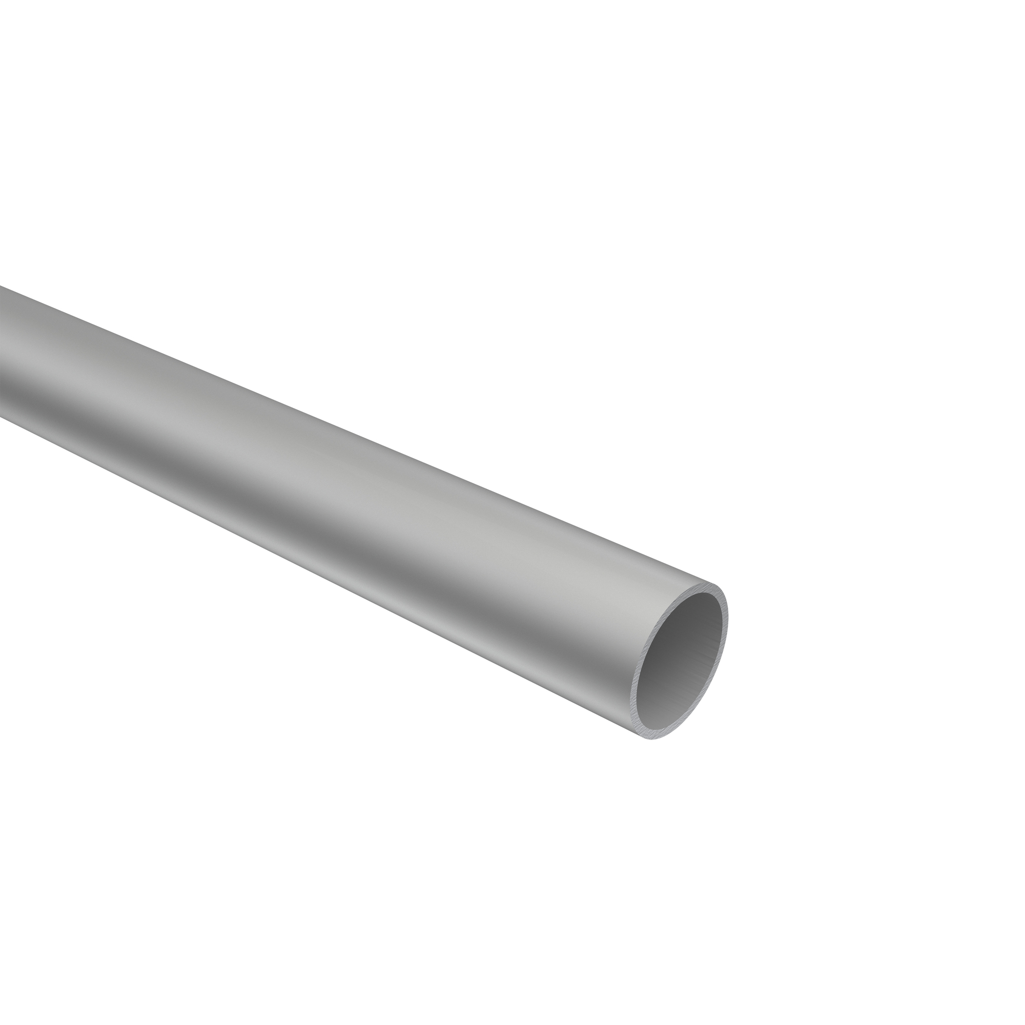 Gardinenstangen Rohr Silbergrau (Metallstange) in 16 mm Ø