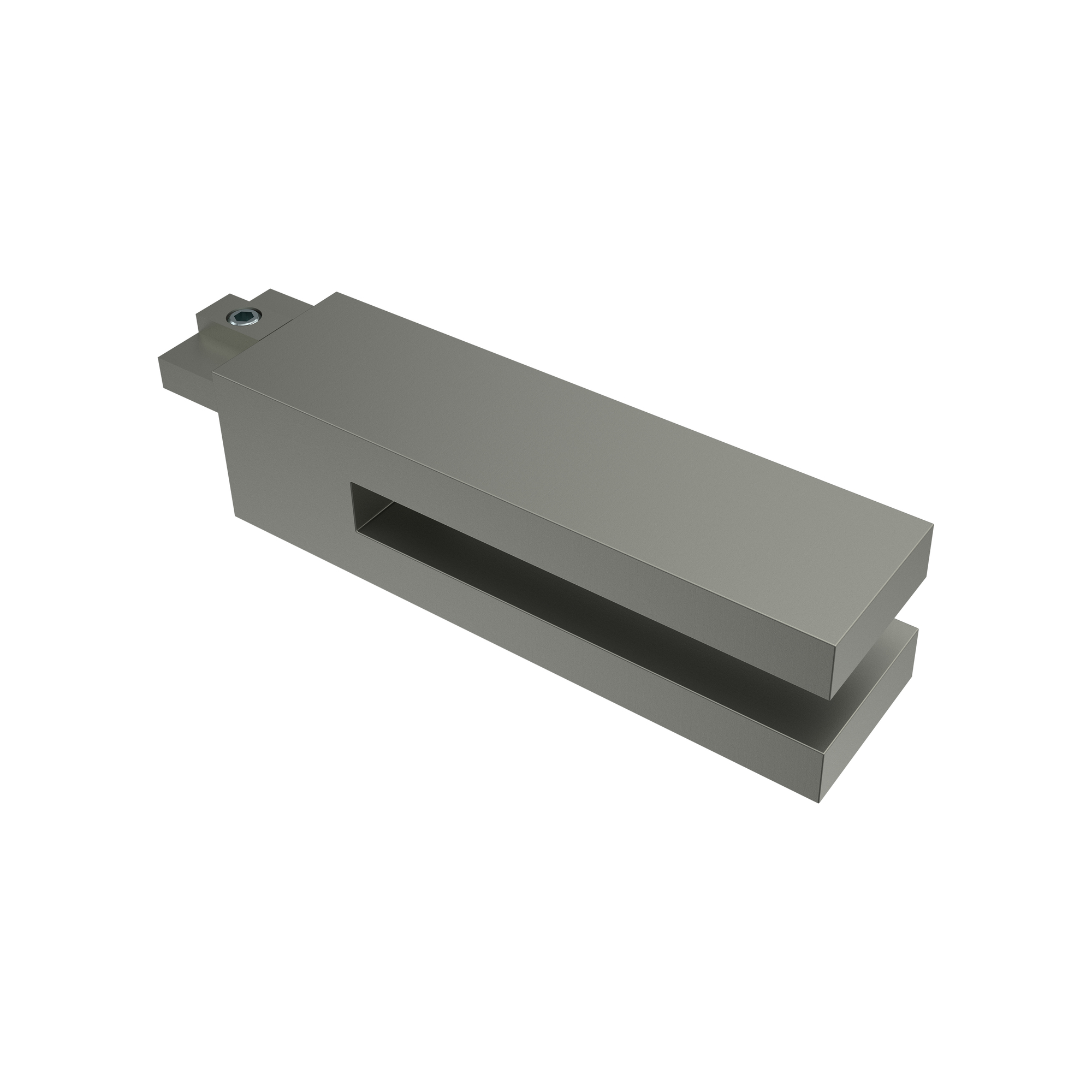Endstücke Diapo (Doppelstab) Satin-Silber für 20x20 mm Innenlaufstangen