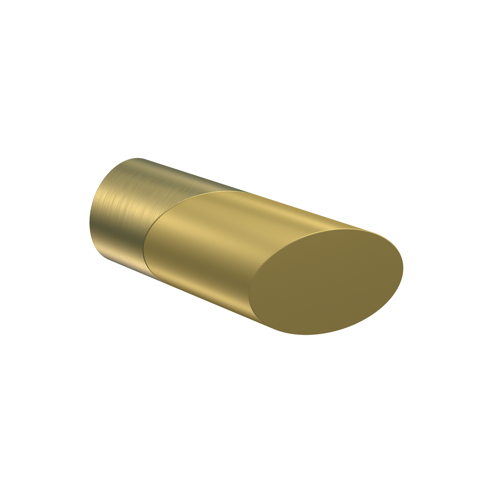 Endstücke Verano (Schräge Bicolor) Messing-Optik / Satin-Gold für 20 mm Ø Gardinenstangen