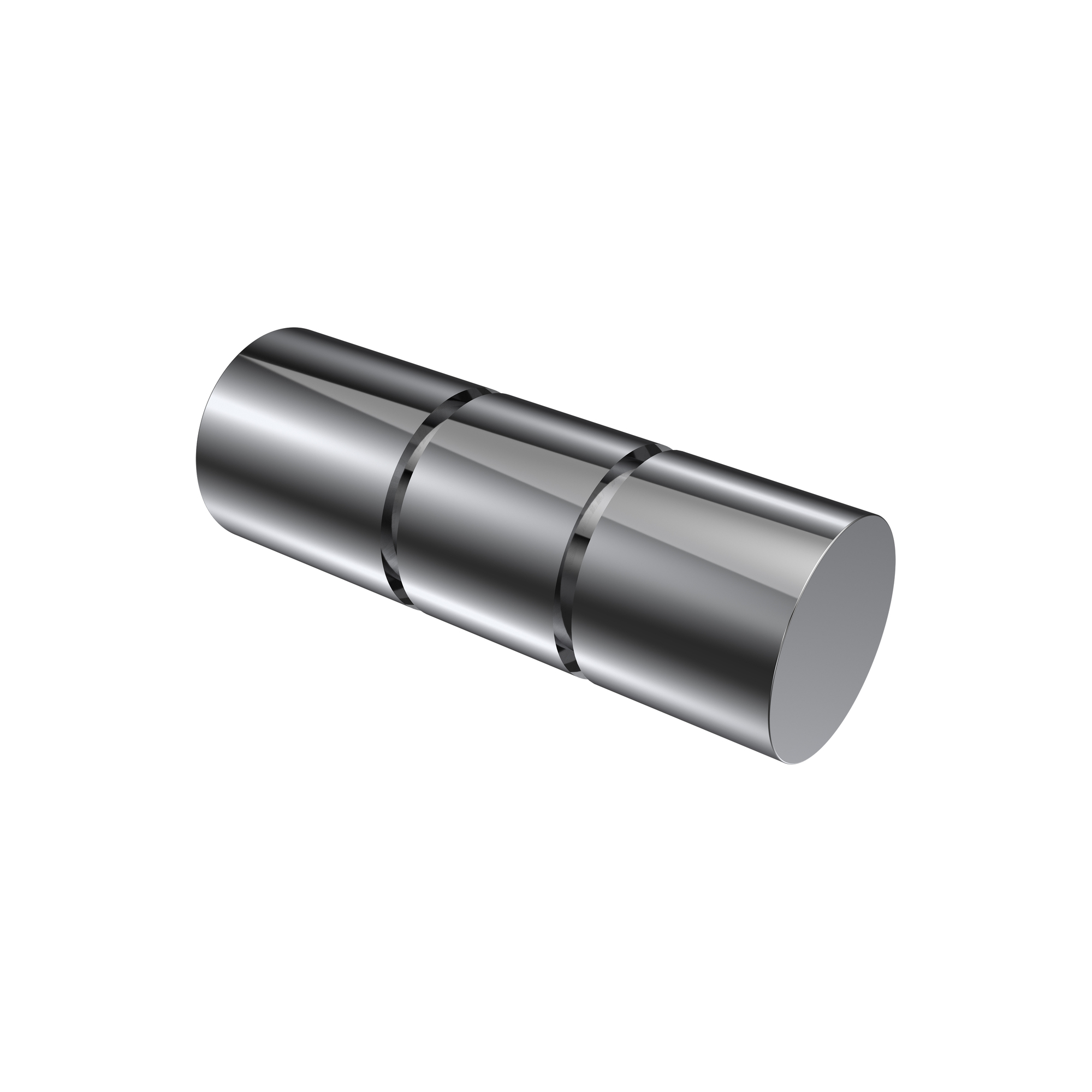 Endstücke Elanto (Rillenzylinder) Chrom für 20 mm Ø Gardinenstangen