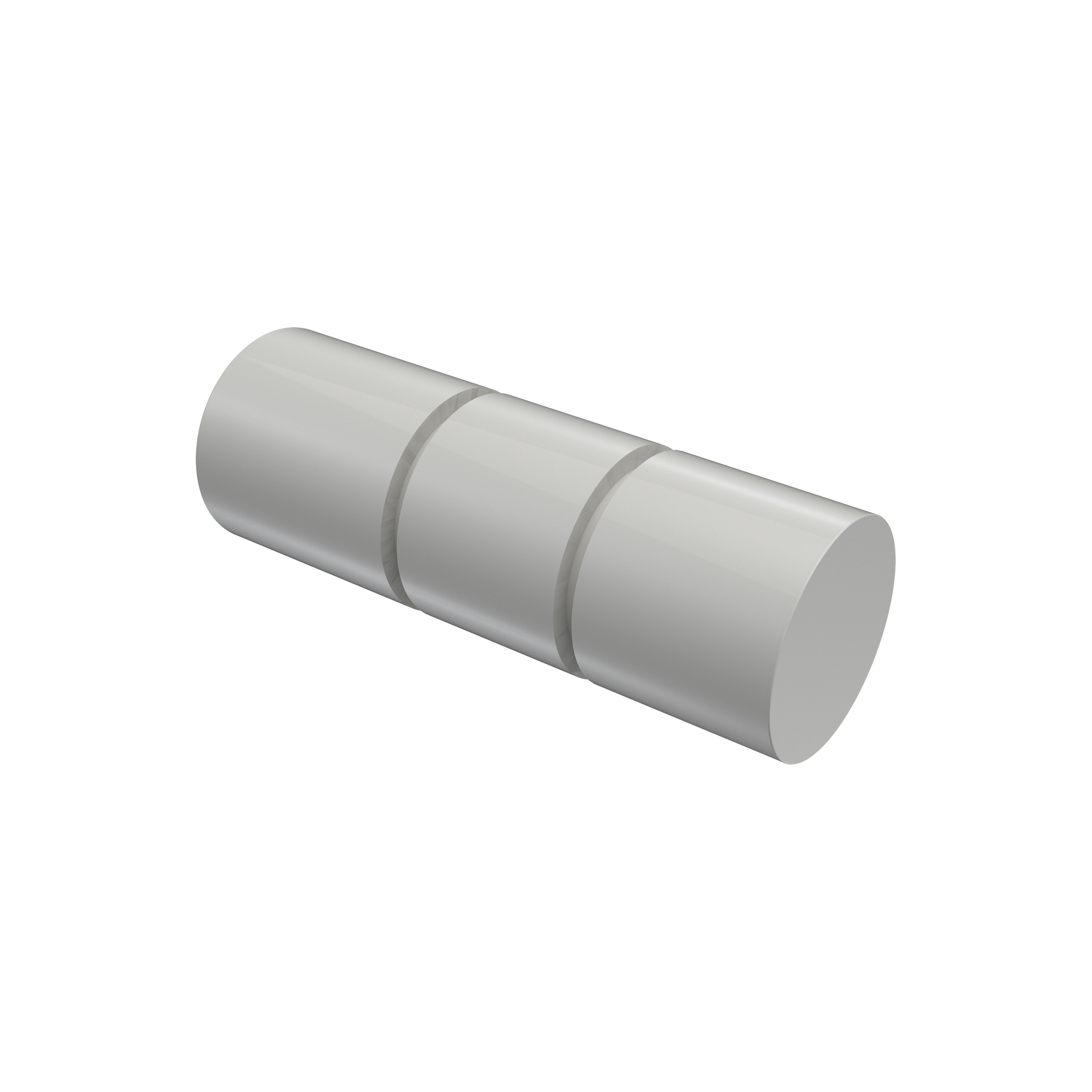 Endstücke Elanto (Rillenzylinder) Weiß für 20 mm Ø Gardinenstange