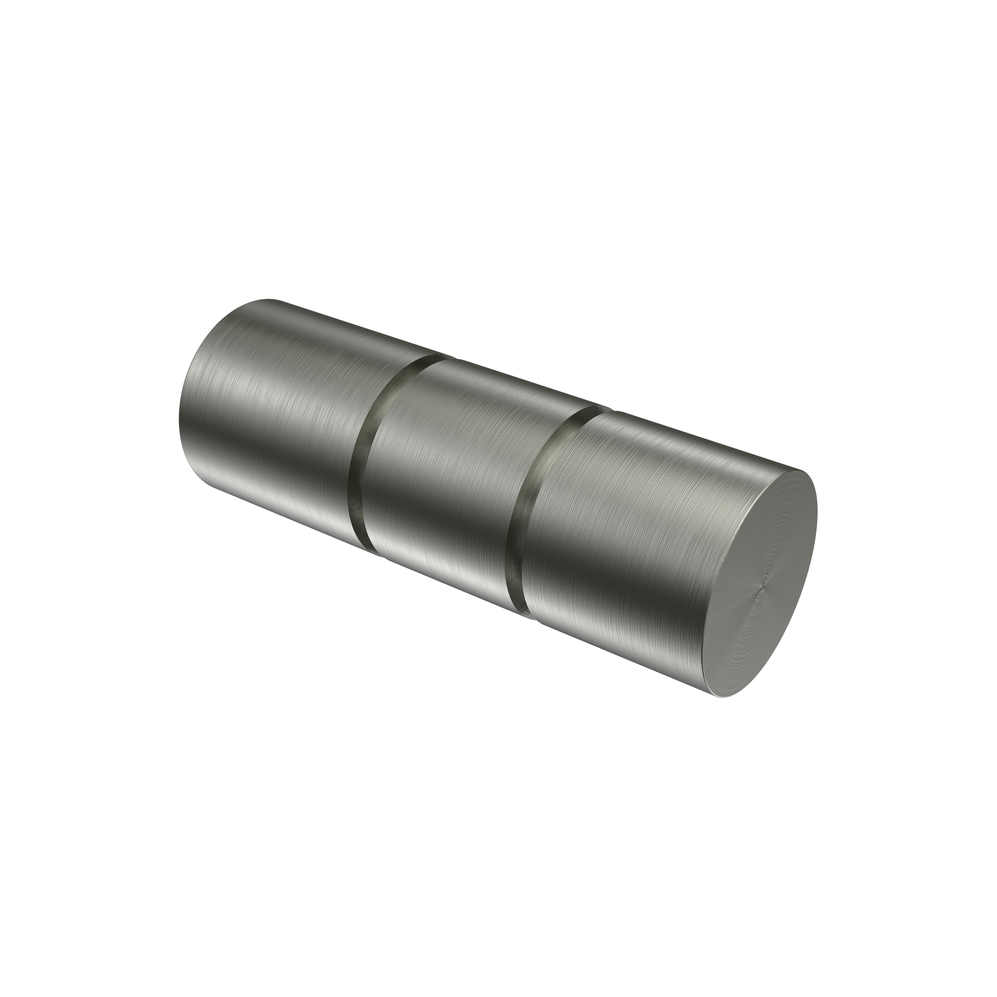 Endstücke Elanto (Rillenzylinder) Edelstahl-Optik für 20 mm Ø Vorhangstangen