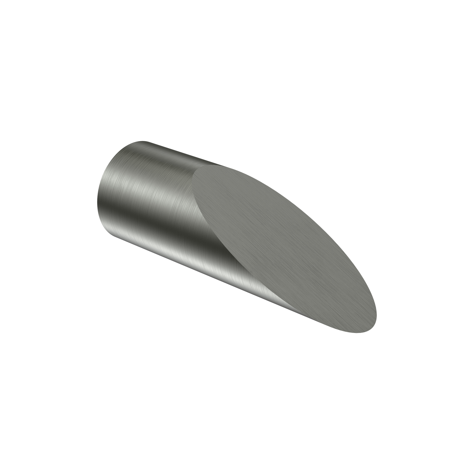 Endstücke Nevia (Schräge) Edelstahl V2A für 20 mm Ø Edelstahl-Gardinenstangen