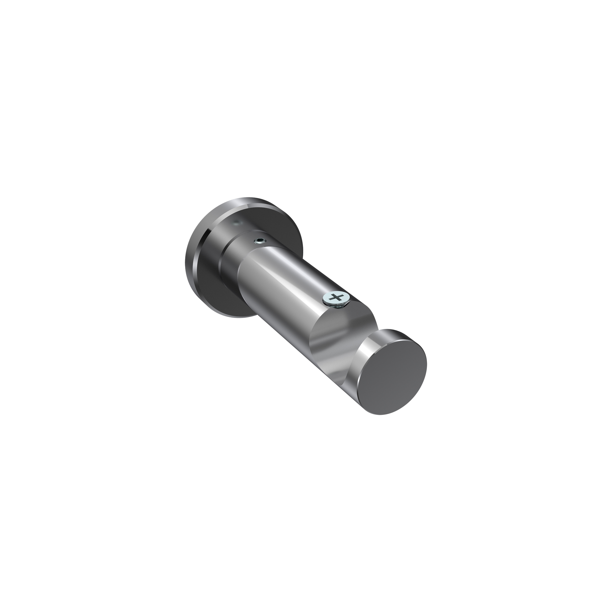 Träger / Halterung Chrom 7,5 cm Platon für 20 mm Ø Gardinenstangen