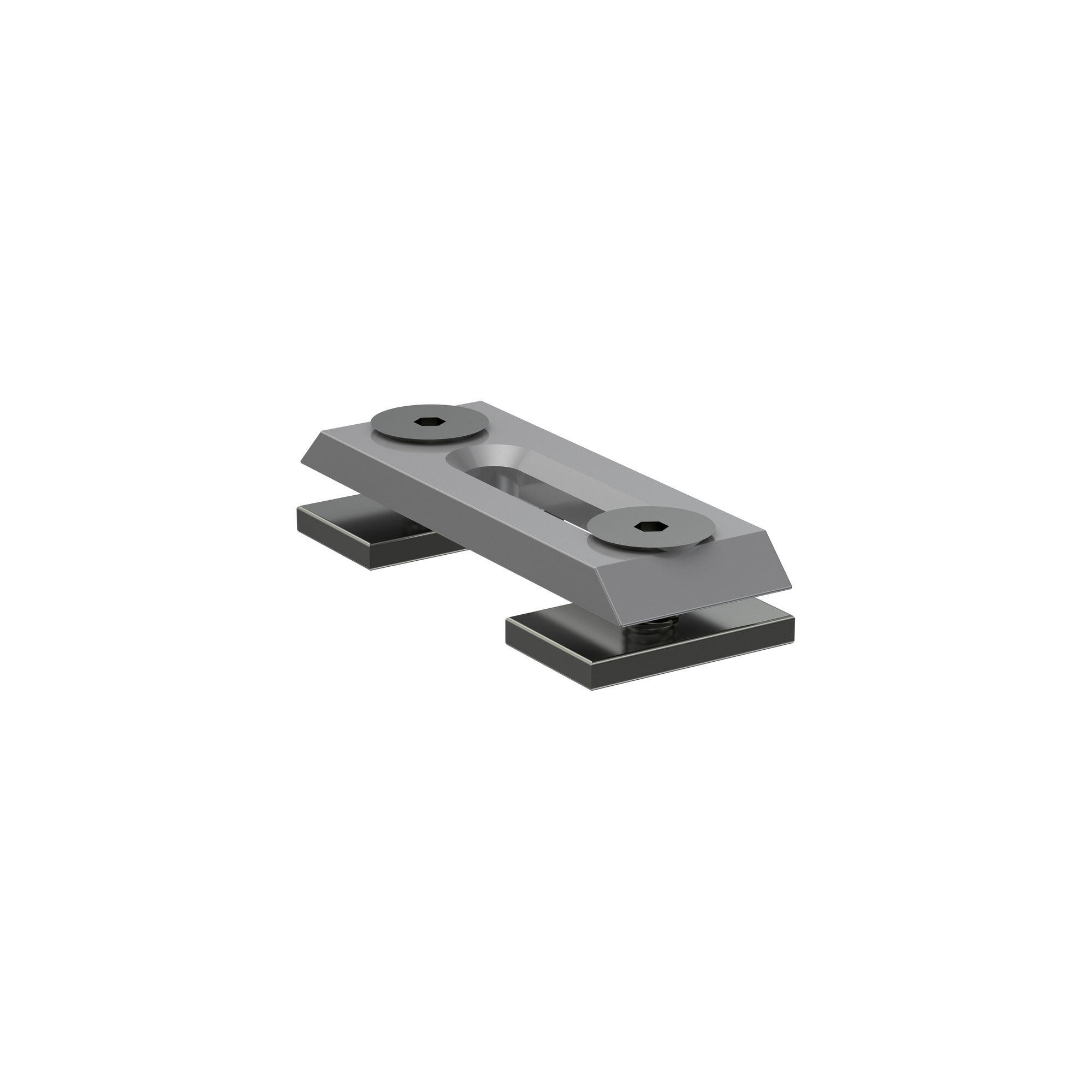 Deckenträger / Deckenhalterung Universal Metall 0,3 cm für eckige Innenlaufstangen