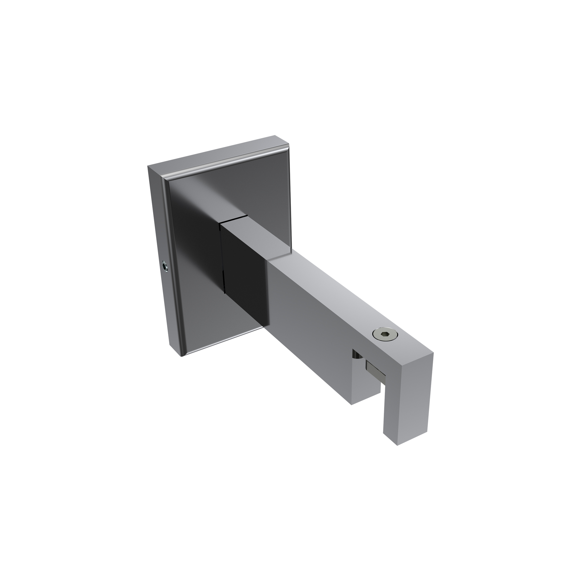 Träger / Halterung Chrom 9 cm Smartline für 14x35 mm Innenlaufstangen