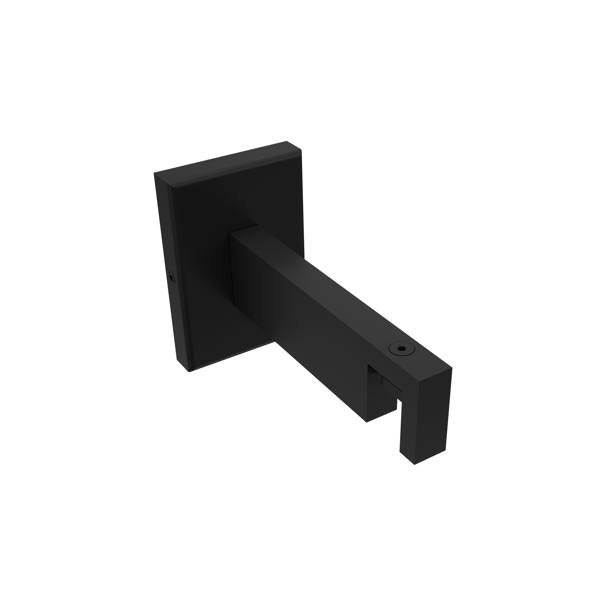 Träger / Halterung Schwarz 9 cm Smartline für 14x35 mm Innenlaufstangen