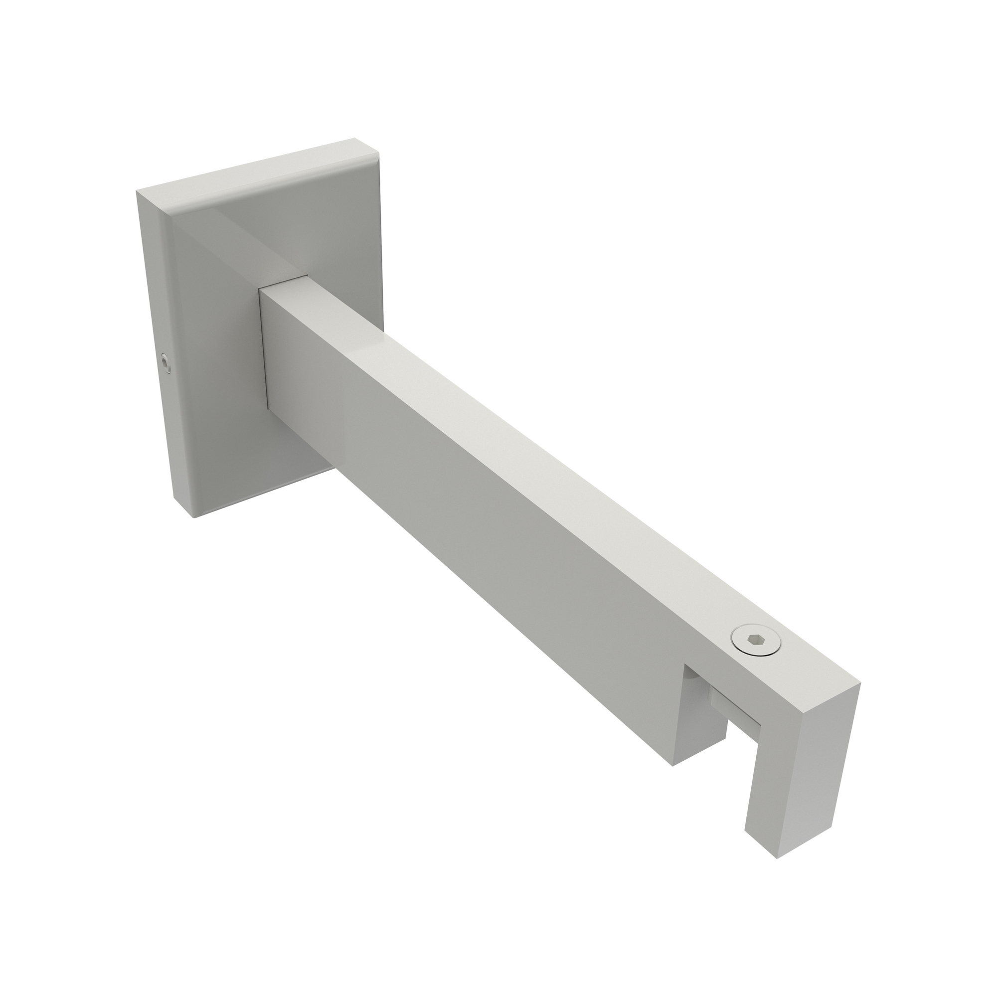 Träger / Halterung Weiß 13,5 cm Smartline für 14x35 mm Innenlaufstangen