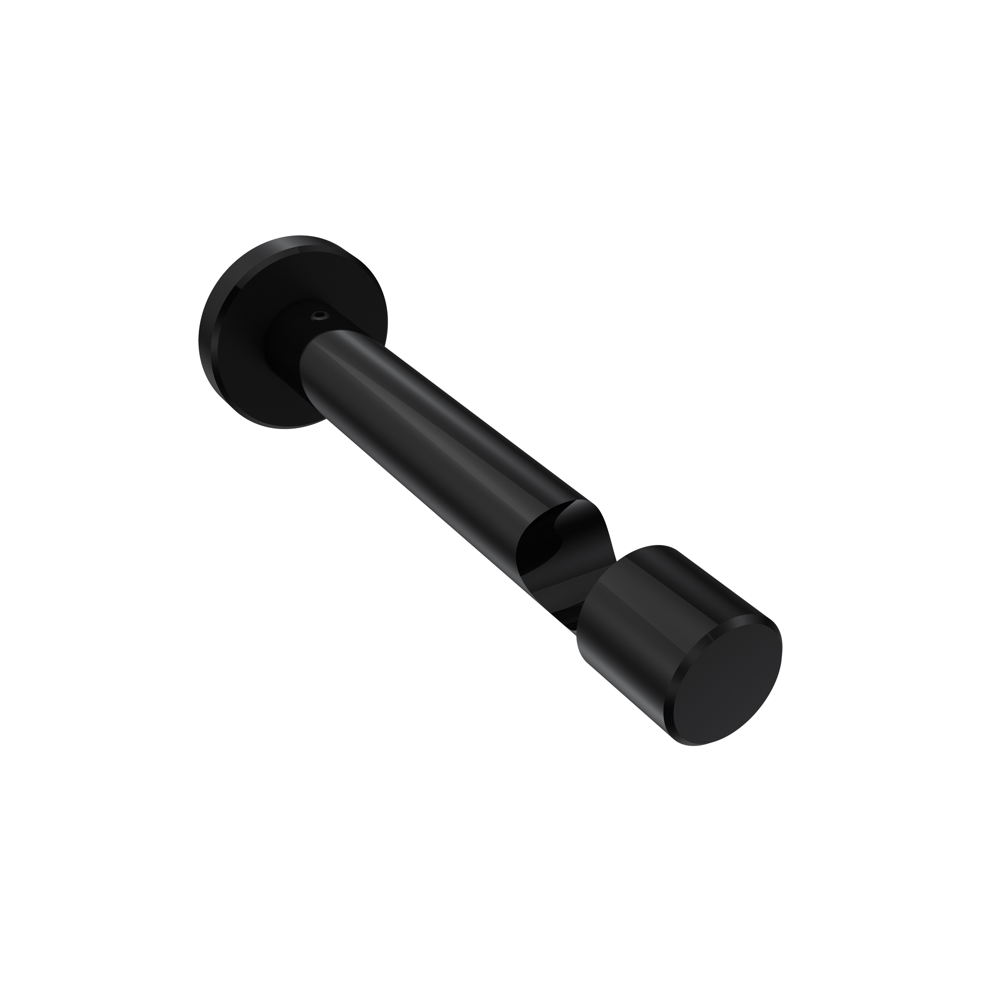 Träger / Halterung Schwarz 10,5 cm Prestige für 20 mm Ø Gardinenstangen