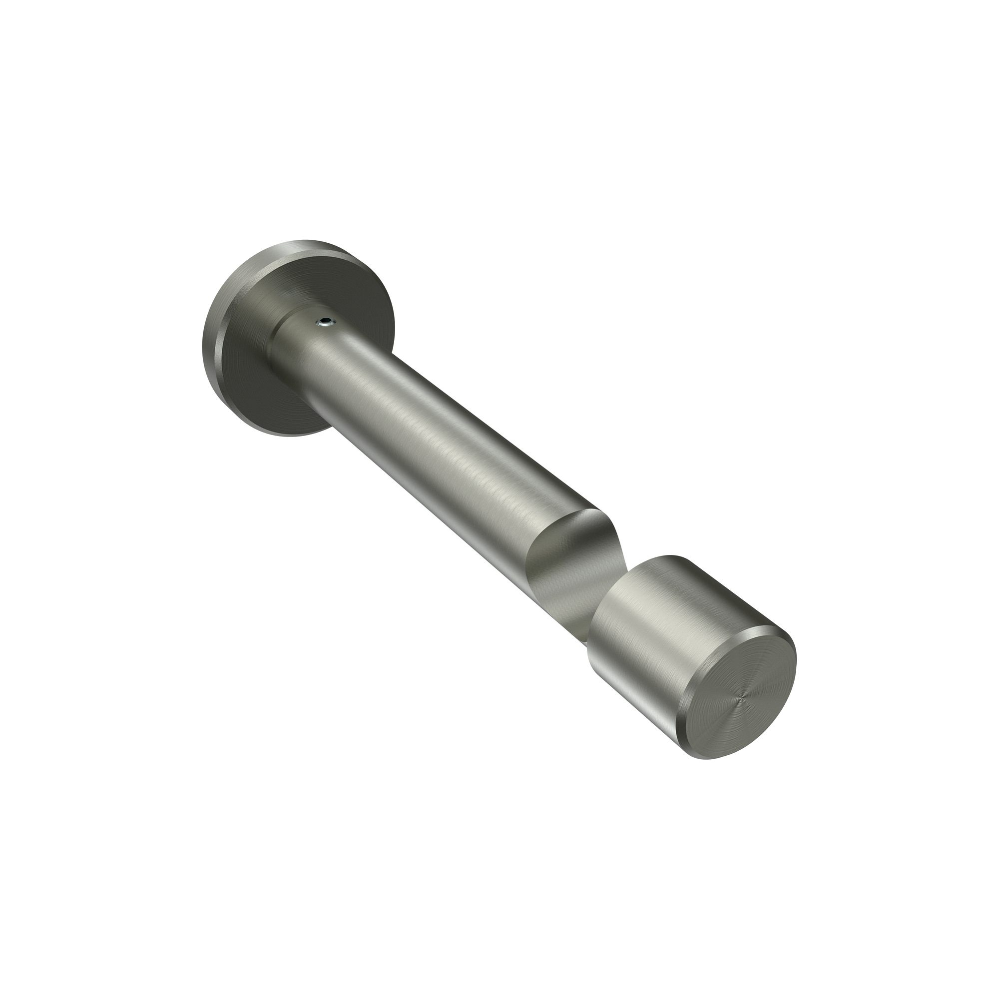 Träger / Halterung Edelstahl-Optik 10,5 cm Prestige für 20 mm Ø Gardinenstangen