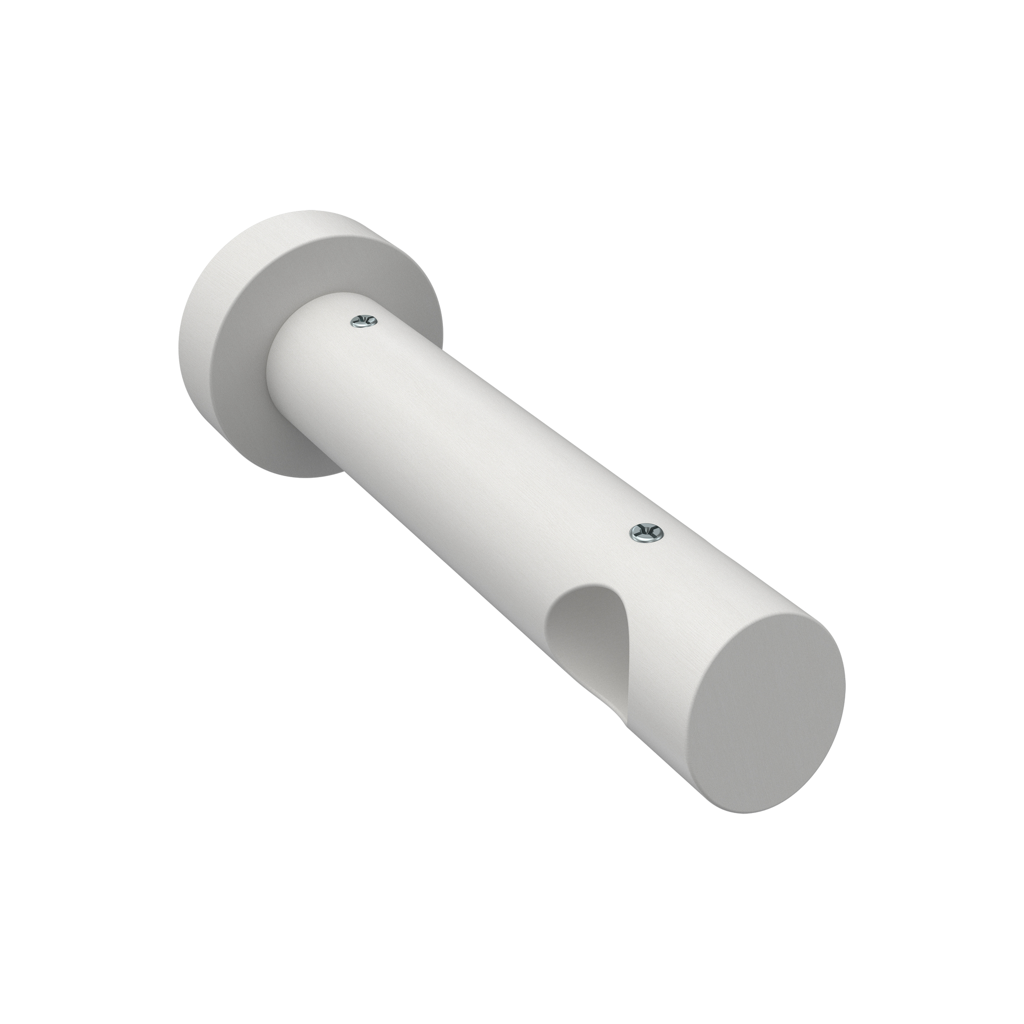 Träger / Halterung Weiß lackiert 12 cm Talena für 20 mm Ø Vorhangstangen