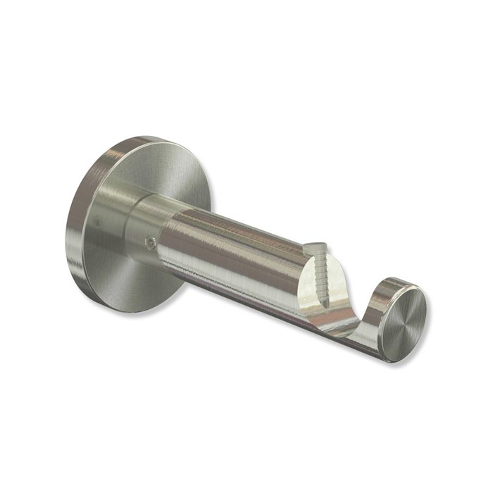 Träger / Halterung Edelstahl-Optik 7,5 cm Parex für 20 mm Ø Gardinenstangen