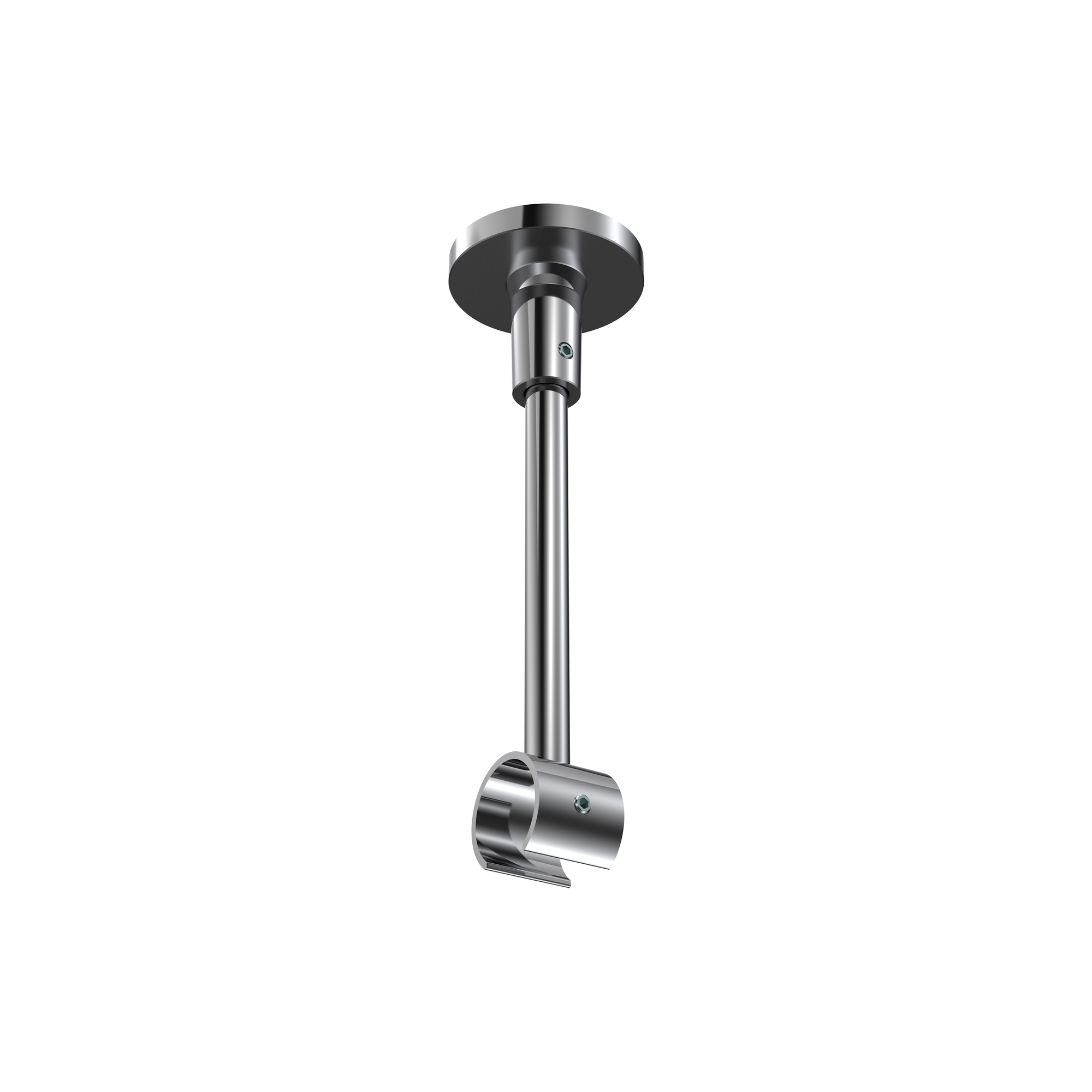 Deckenträger / Deckenhalterung Chrom 13 cm Sonette für 20 mm Ø Gardinenstangen/Innenlaufstangen