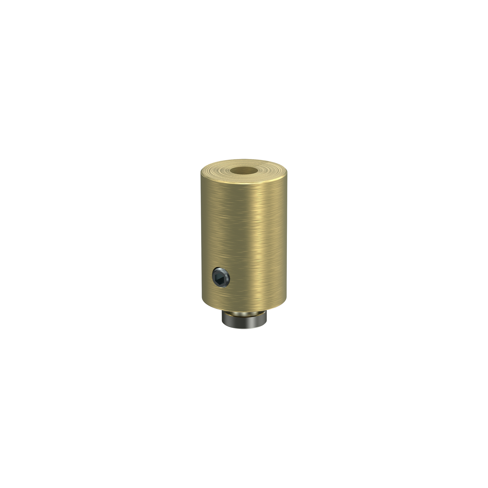 Deckenträger / Deckenhalterung Messing-Optik 2,5 cm Sonius für 20 mm Ø Innenlaufstangen