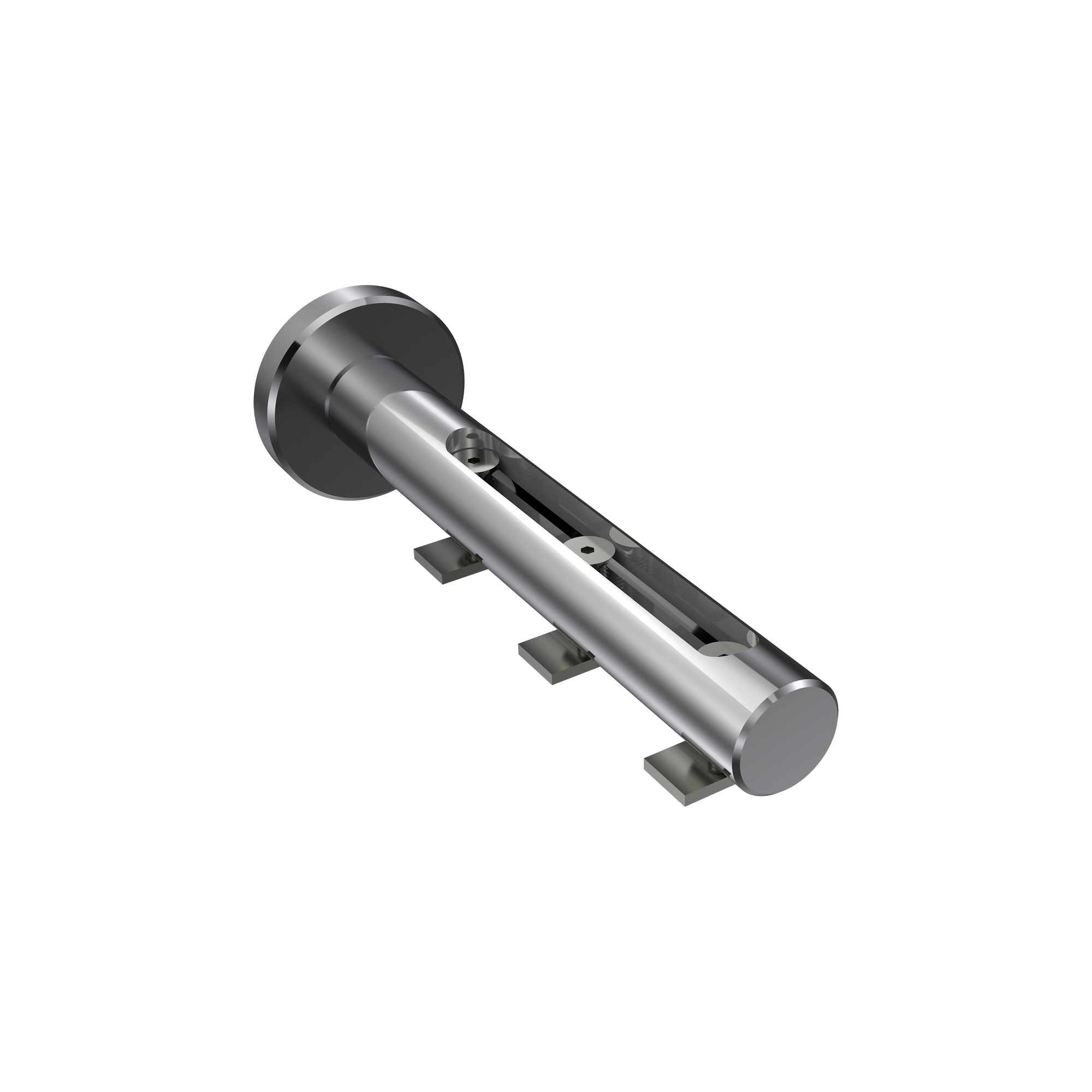 Wandträger Siteno für Innenlauf-Gardinenstange 20 mm Ø, Chrom mit variablen Wandabstand