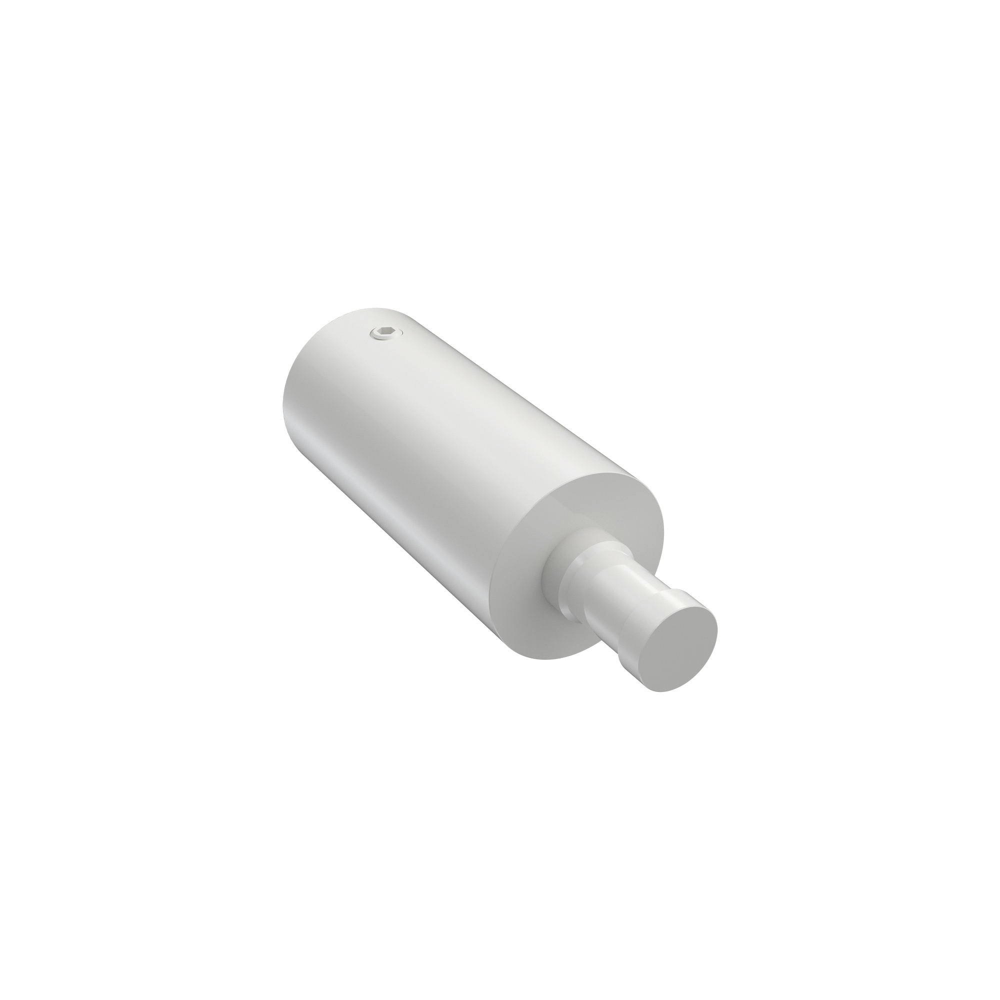 Trägerverlängerung 5 cm Typ D20 Edelstahl-Optik für Gardinenstangen-Träger 20 mm Ø