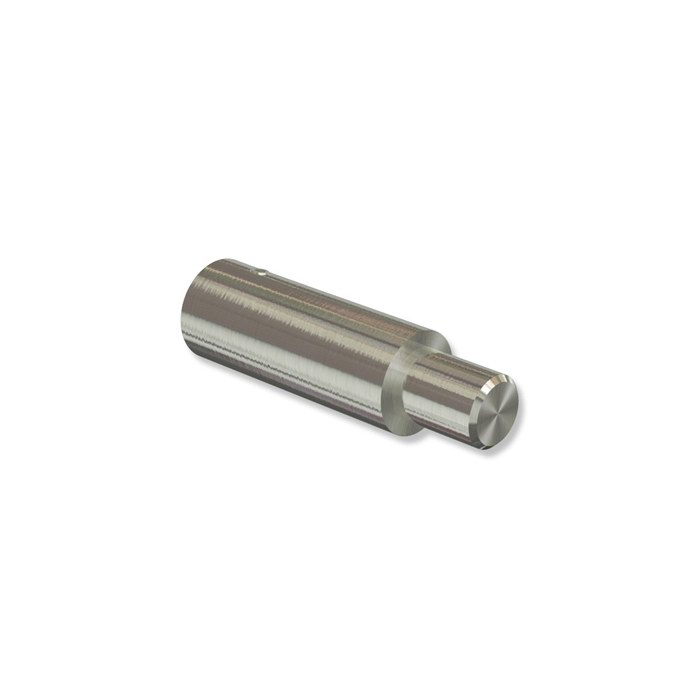 Trägerverlängerung 5 cm Typ C20 Edelstahl-Optik für Gardinenstangen-Träger 20 mm Ø