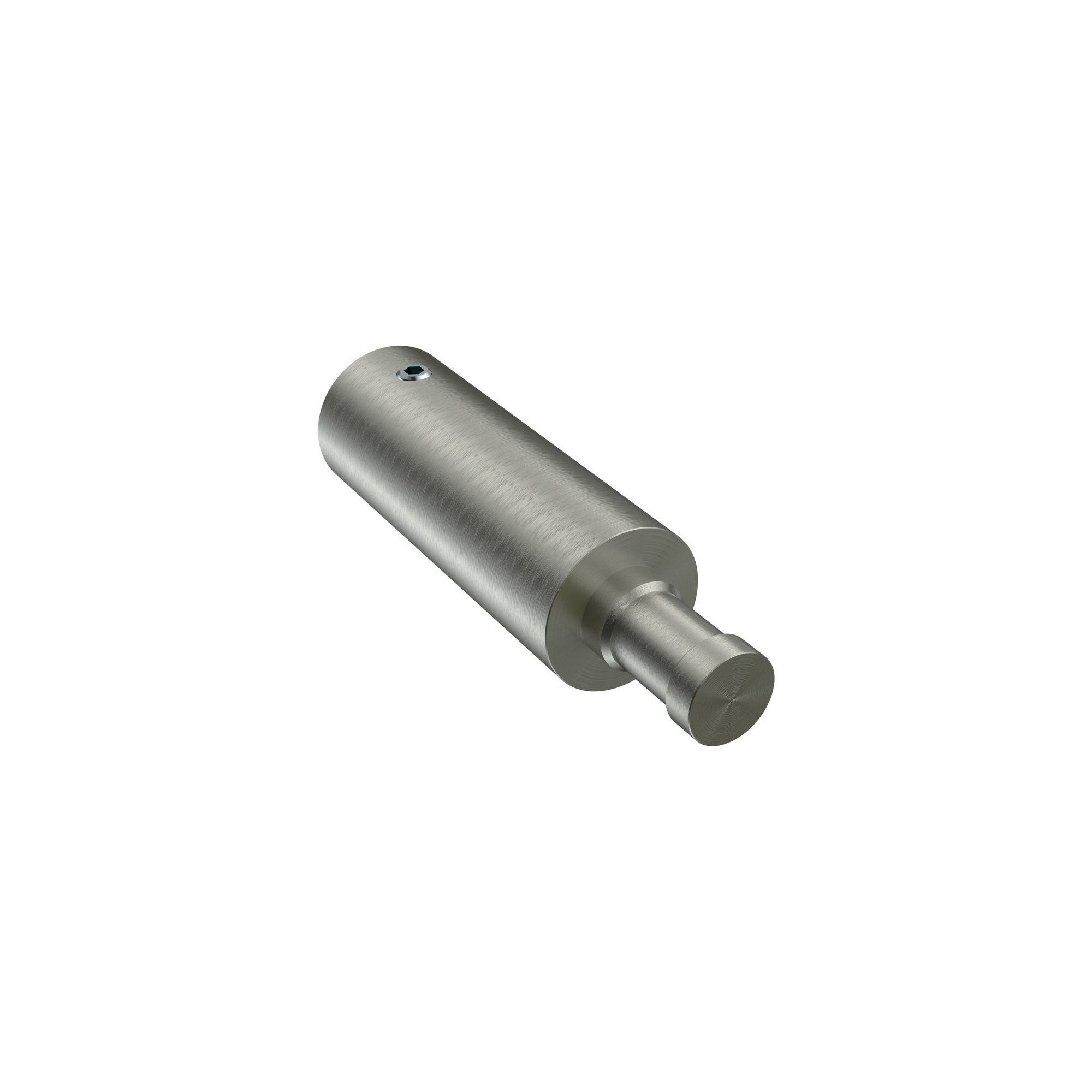 Trägerverlängerung 5 cm Typ E20 Edelstahl-Optik für Gardinenstangen-Träger 20 mm Ø