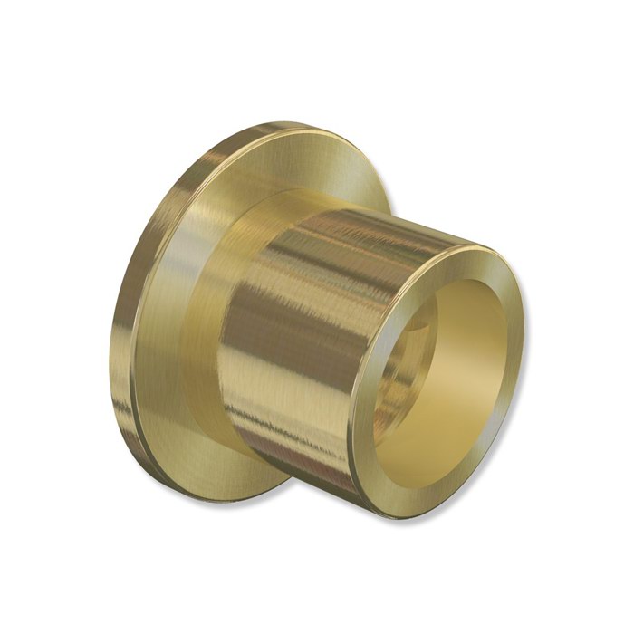 Wandlager / Nischenträger Messing-Optik für 20 mm Ø Vorhangstangen