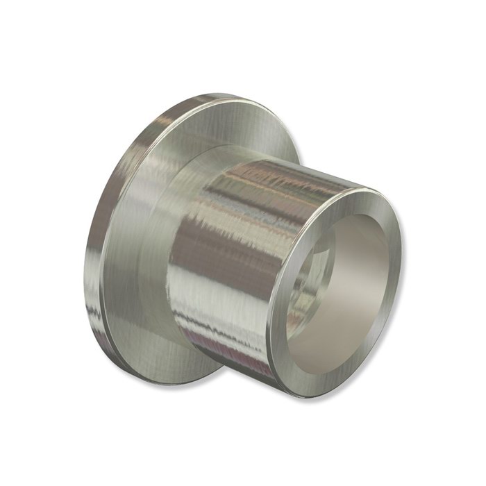 Wandlager / Nischenträger Edelstahl-Optik für 20 mm Ø Gardinenstangen